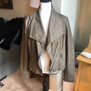 🔥JACK VEGAN LEATHER SIDE ZIP JACKET🔥